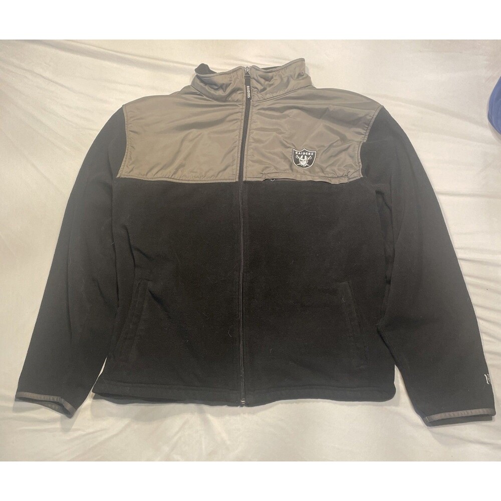 NFL Las Vegas Raiders Mens Full Zip Fleece Jacket Size S